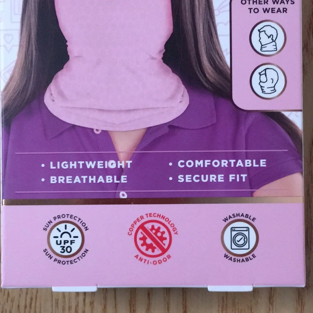 Free with Bundle New Youth Copper Fit Face Protector/Mask Sun Protect Anti-Odor